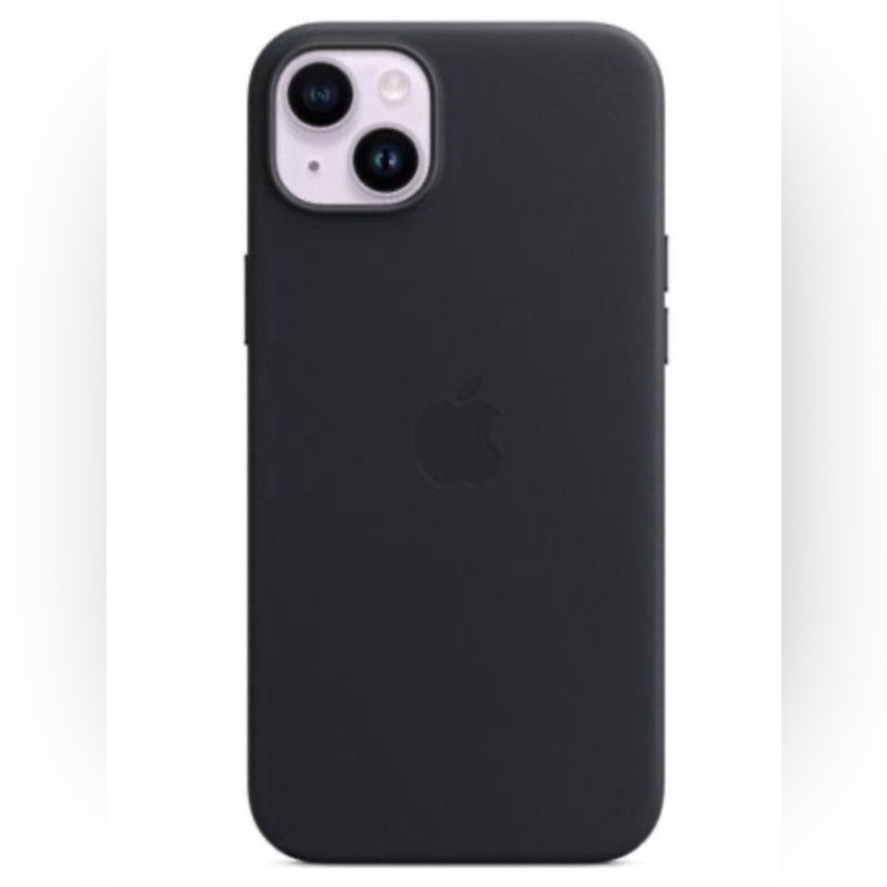 Apple iPhone 14 Plus Black leather case MagSafe